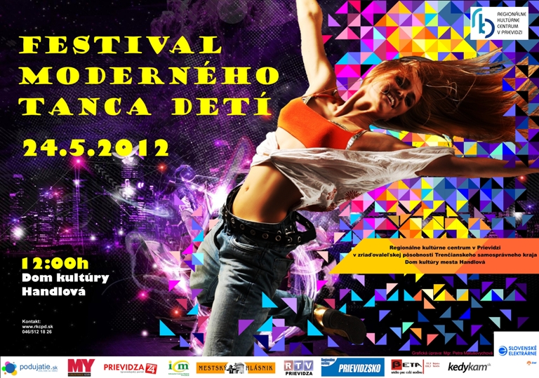 Festival moderného tanca detí 2012 - plagát