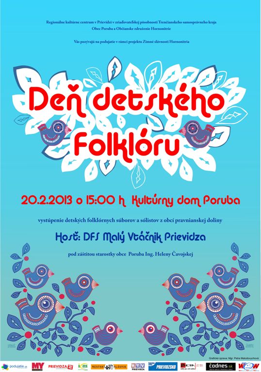 Deň detského folklóru - plagát