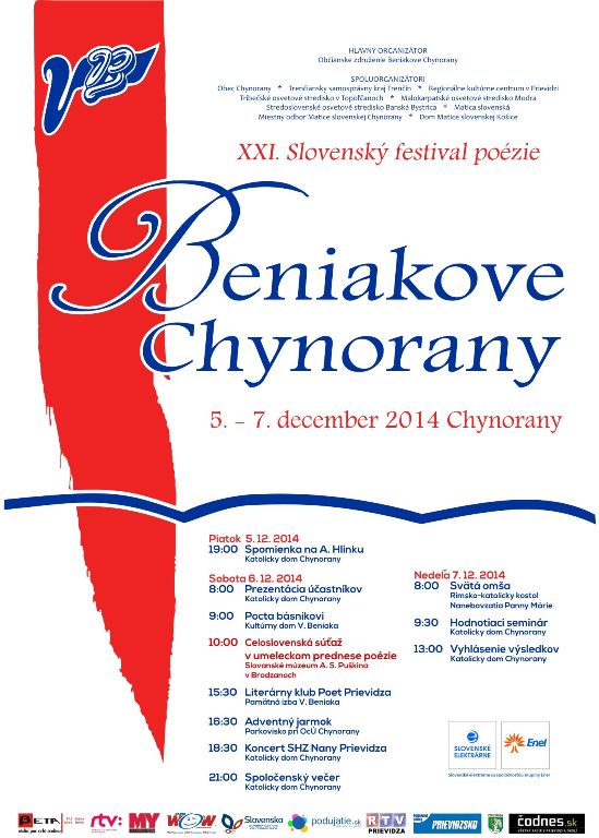 Beniakove Chynorany 2014 - plagát