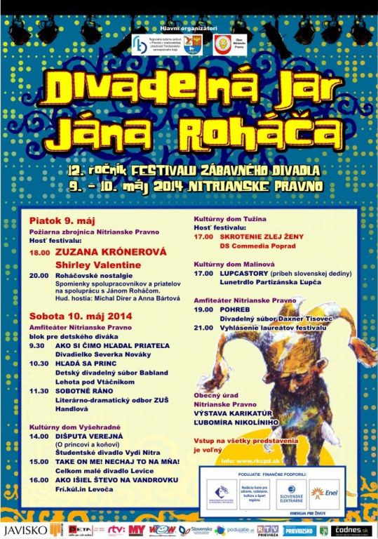 Divadelná jar Jána Roháča - program - plagát