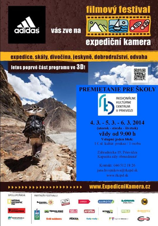 Expedičná kamera - plagát pre školy