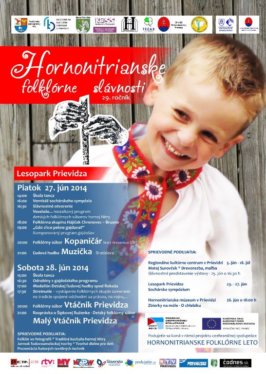 Hornonitrianske folklórne slávnosti 2014 - plagát