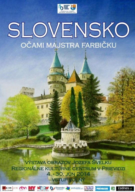 Slovensko očami majstra farbičku - plagát
