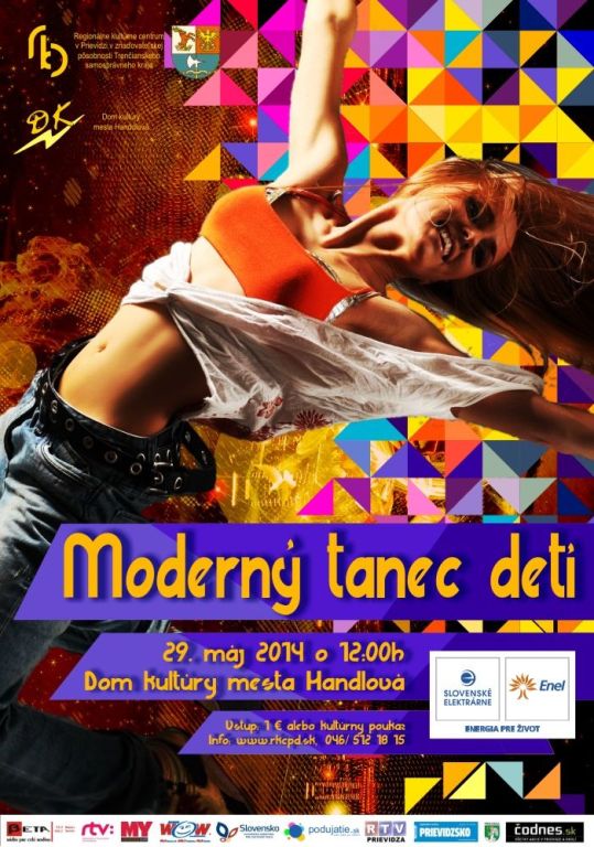 Moderný tanec detí 2014 - plagát