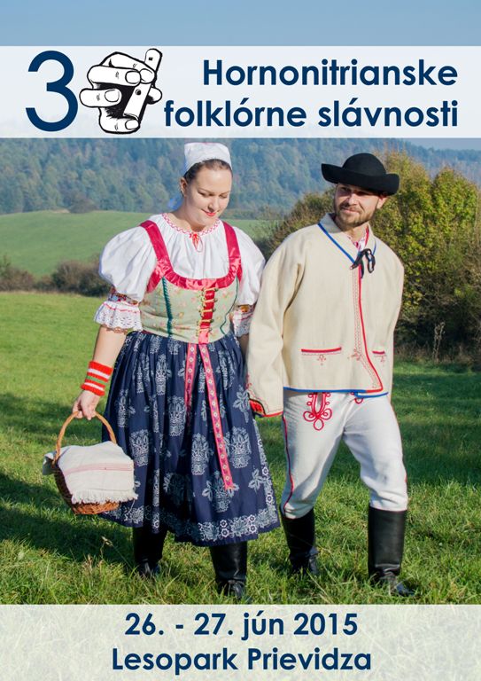 Hornonitrianske folklórne slávnosti - ideový plagát