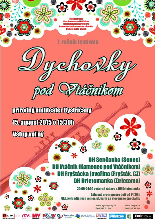 Dychovky pod Vtáčnikom 2015 - plagát
