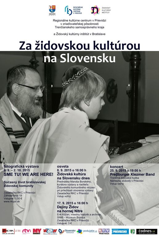 Za židovskou kultúrou na Slovensku - plagát