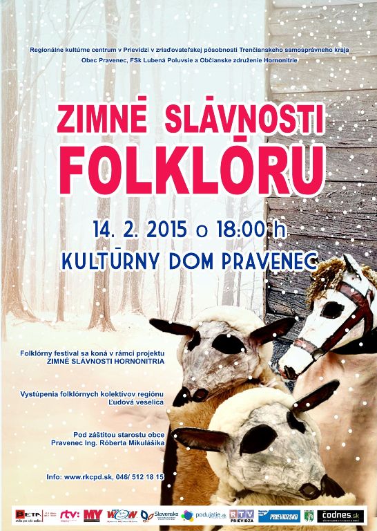 Zimné slávnosti folklóru - plagát