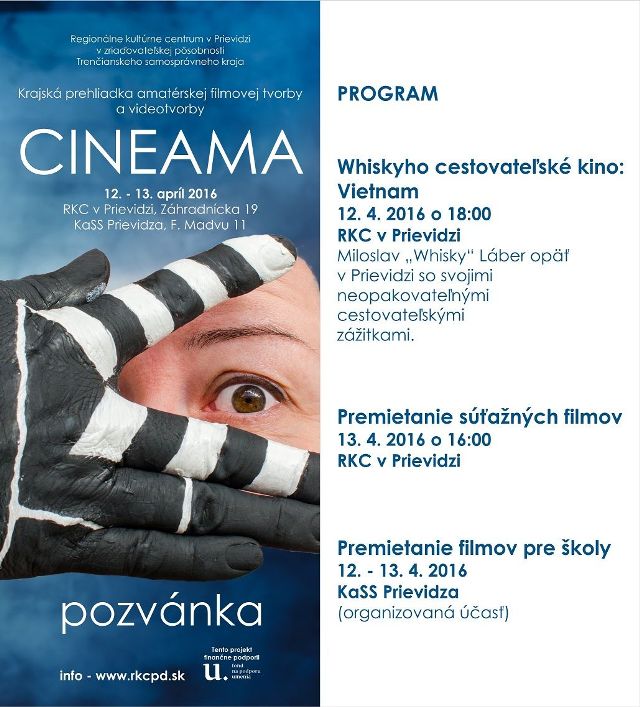 Cineama 2016 - pozvánka