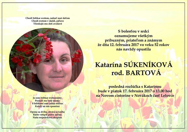 Katka Súkeníková - parte