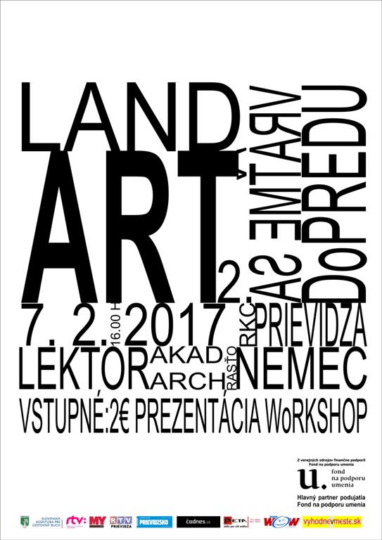 Workshop Vráťme sa dopredu - land art 2 - plagát