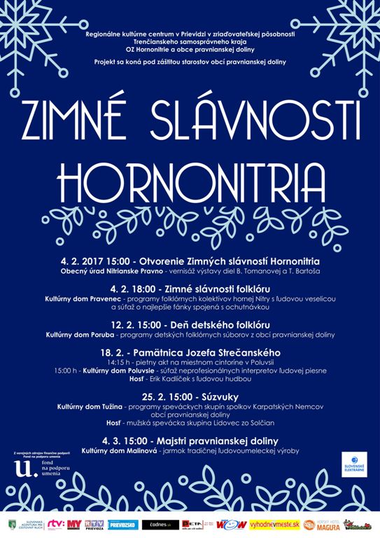 Zimné slávnosti Hornonitria - plagát