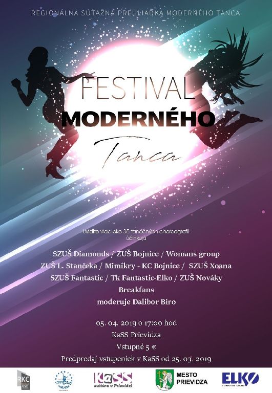 Festival moderného tanca 2019 - plagát