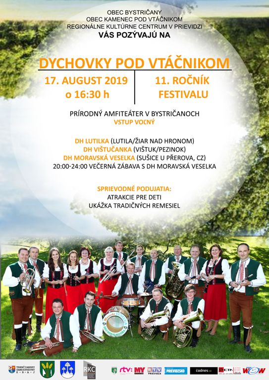 Dychovky pod Vtáčnikom 2019 - plagát