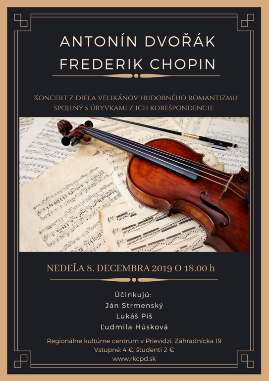 Antonín Dvořák, Frederik Chopin - plagát