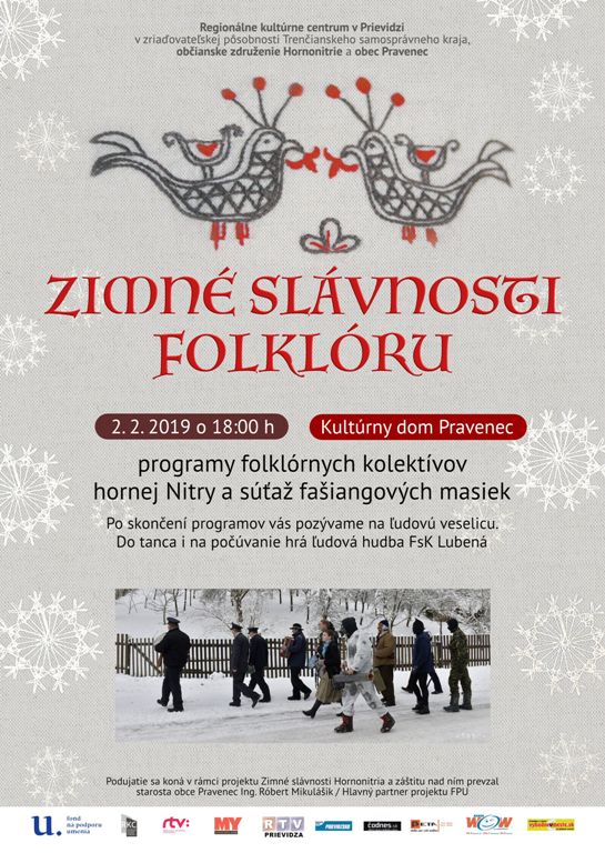 Zimné slávnosti folklóru 2019 - plagát