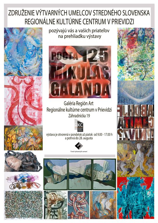 Zem Slovensko XV. - Pocta 125 Mikuláš Galanda - plagát