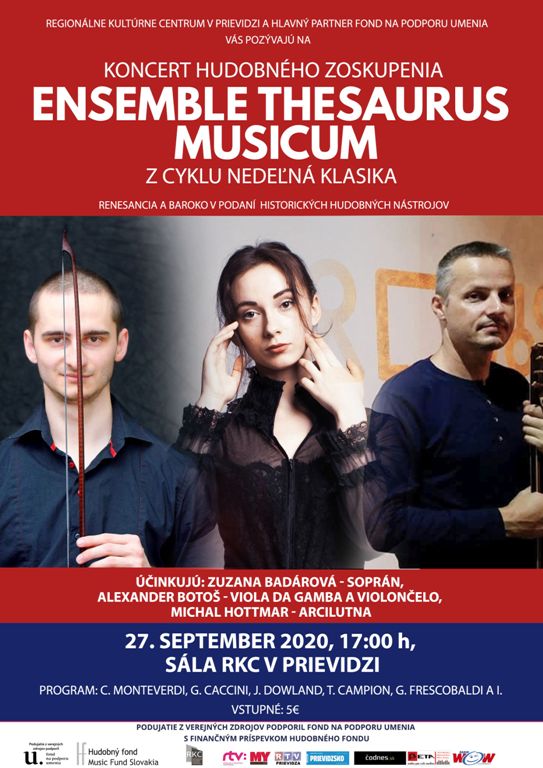 Nedeľná klasika: Ensemble Thesaurus Musicum - plagát