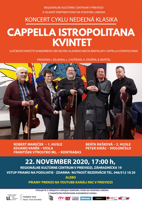 Nedeľná klasika: Cappella Istropolitana Kvintet - plagát