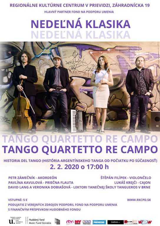 Nedeľná klasika: Tango Quartetto Re Campo - plagát