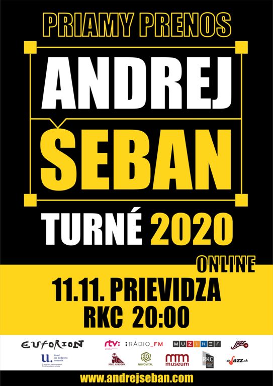Andrej Šeban Kvadrofonické online turné 2020 - plagát