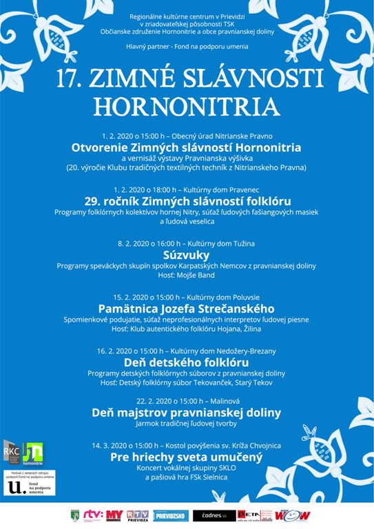 17. Zimné slávnosti Hornonitria - plagát