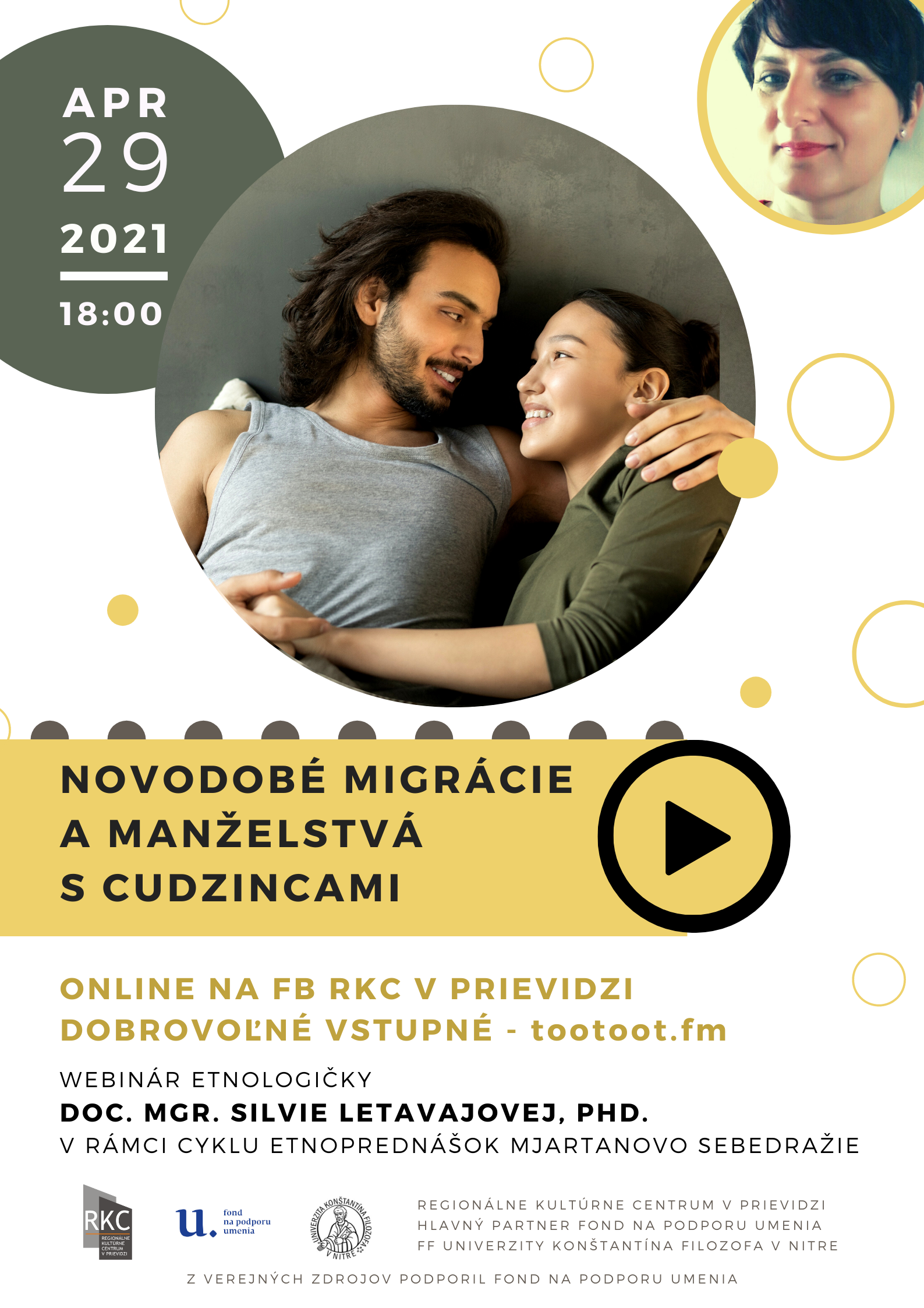 Mjartanovo Sebedražie: Novodobé migrácie a manželstvá s cudzincami - plagát