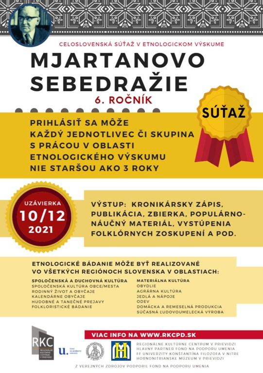 Mjartanovo Sebedražie 2021 súťaž - plagát