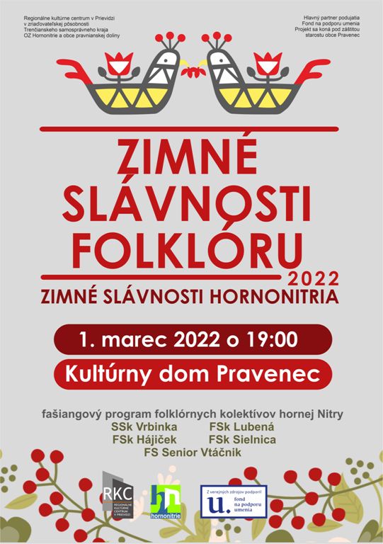 Zimné slávnosti folklóru 2022 - plagát