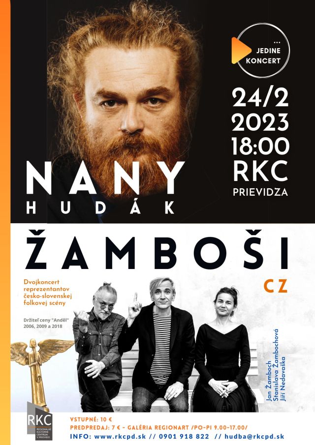 …Jedine koncert! Nany Hudák & Žamboši /CZ/ - plagát