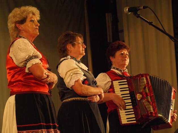 Klub dôchodcov z Malých Uheriec - Spev za doprovodu harmoniky