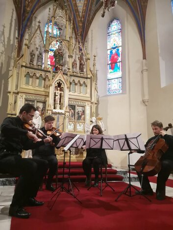 Mucha Quartet vo farskom Kostole sv. Bartolomeja v Prievidzi