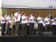 Vystúpenie vojenskej hudby ozbrojených síl SR / Bratislava