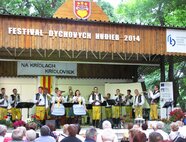 Vystúpenie českej dychovej hudby Túfaranka / moravská obec Šakvice