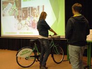 Zelený bicykel