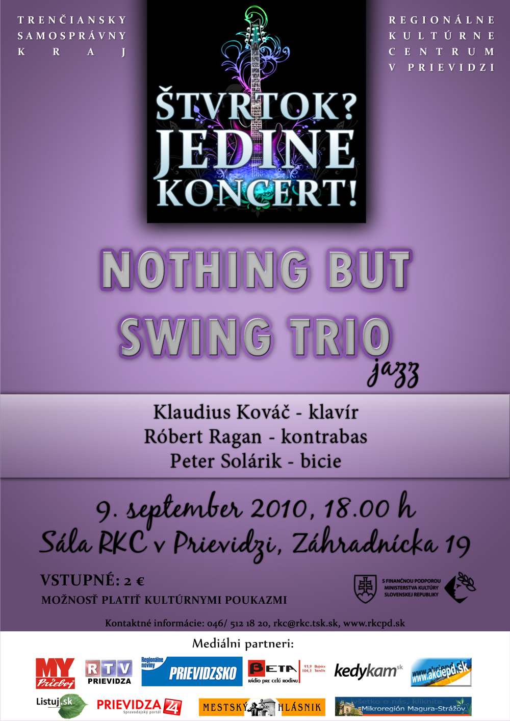 Nothing But Swing Trio - plagát