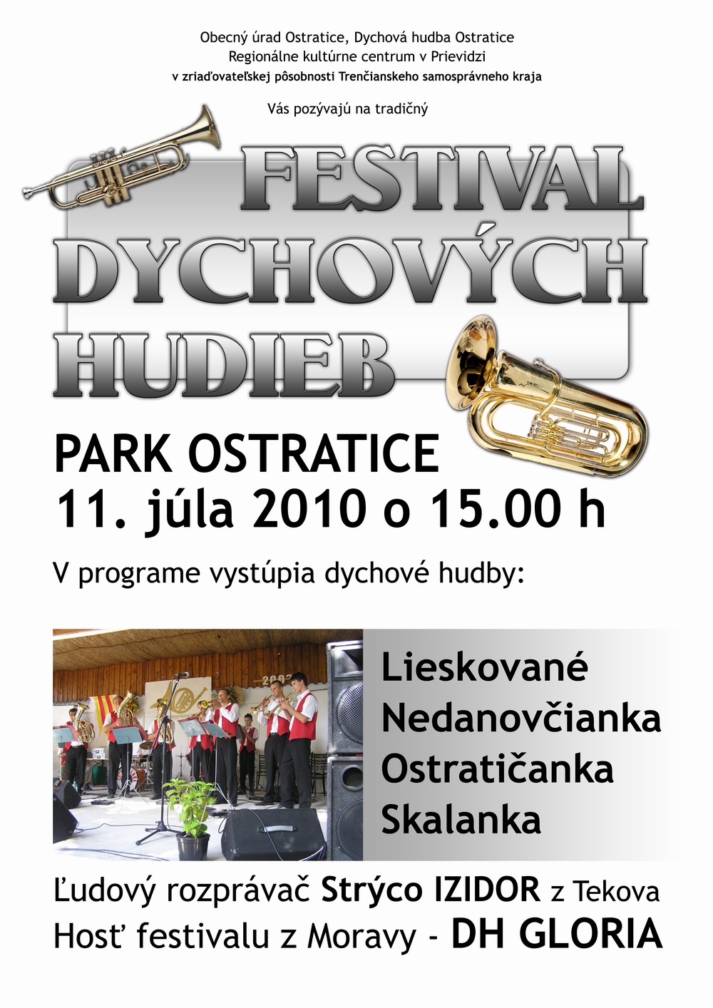 Festival dychových hudieb v Ostraticiach