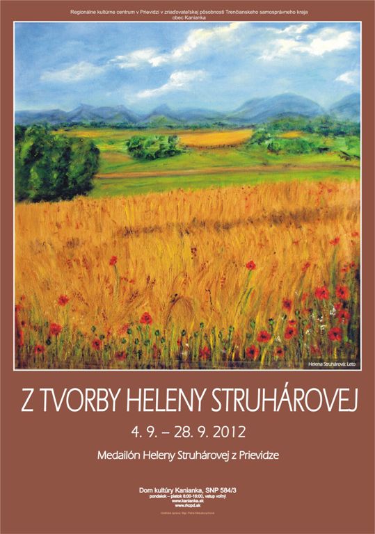Z tvorby Heleny Struhárovej - plagát