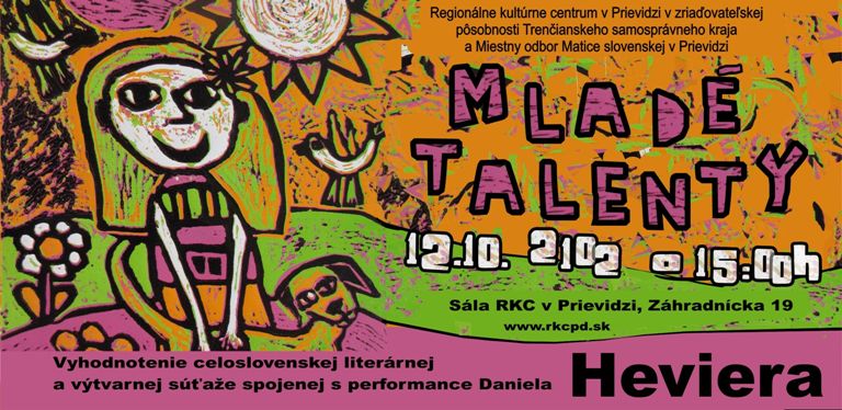 Mladé talenty - pozvánka