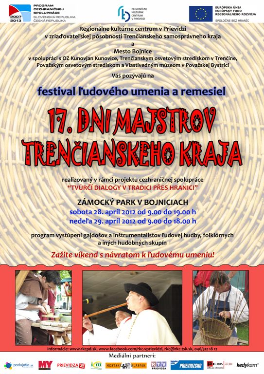 17. Dni majstrov Trenčianskeho kraja - plagát