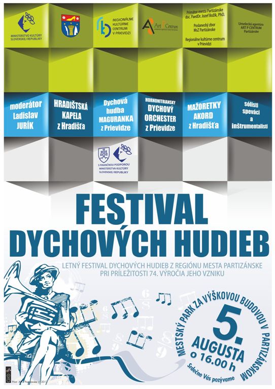 Festival dychových hudieb - plagát