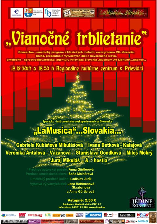 koncert Vianočné trblietanie - plagát