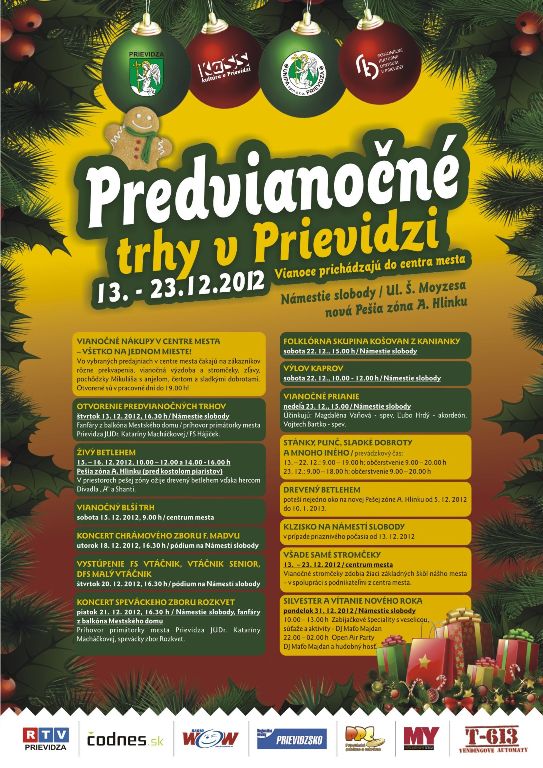 Predvianočné trhy 2012 - plagát