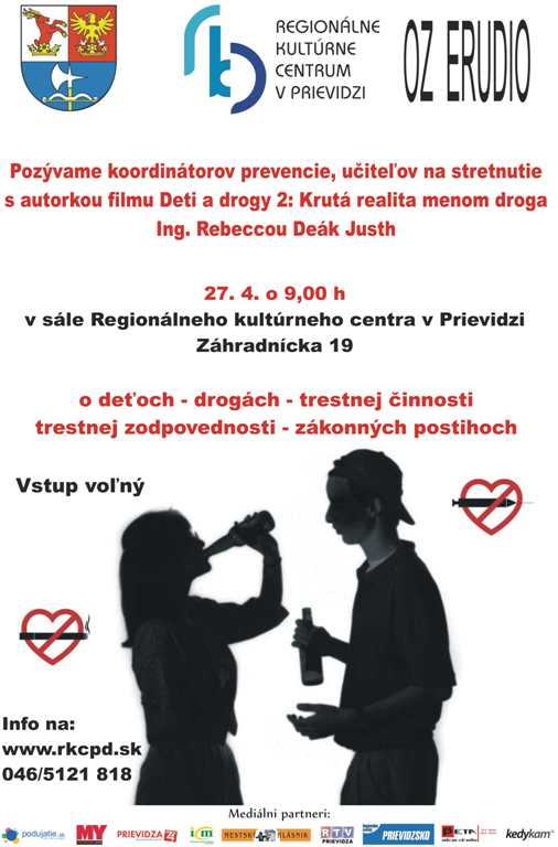 Stretnutie s Rebeccou Deák Justh - plagát