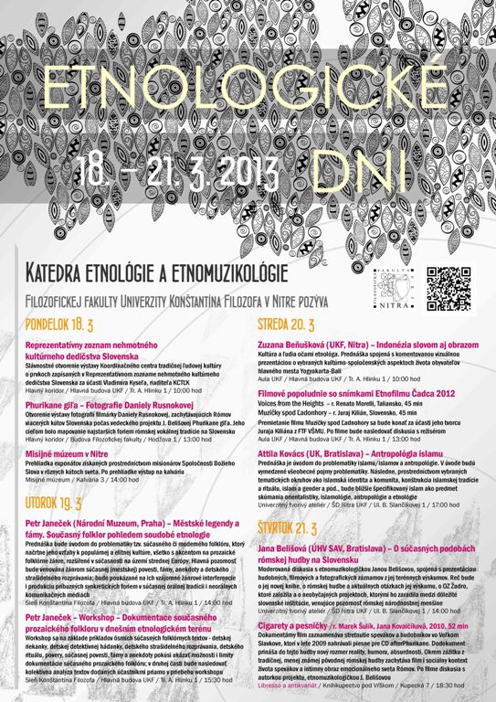 Etnologické dni 2013 - plagát