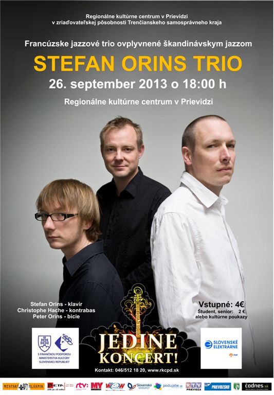 Stefan Orins trio - plagát