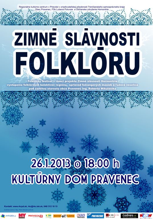 Zimné slávnosti folklóru - plagát