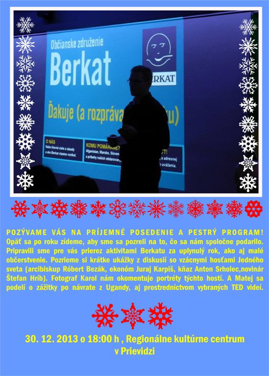 Berkat ďakuje - plagát