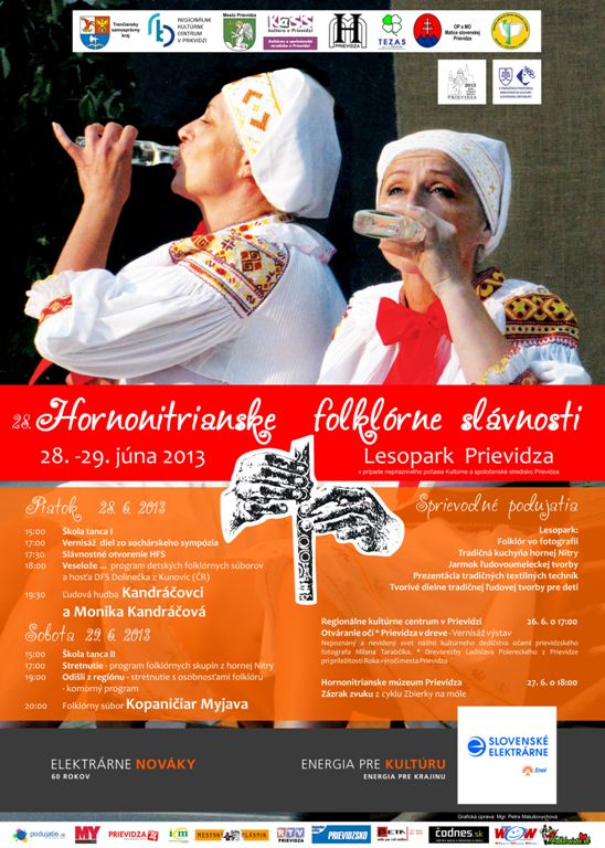 28. Hornonitrianske folklórne slávnosti - plagát