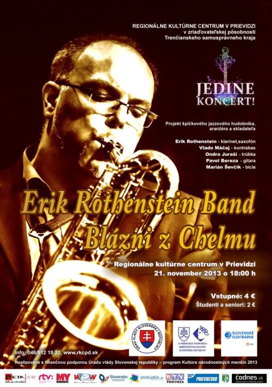 ... Jedine koncert! Erich Rothenstein - plagát